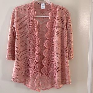 American rag woven cardigan